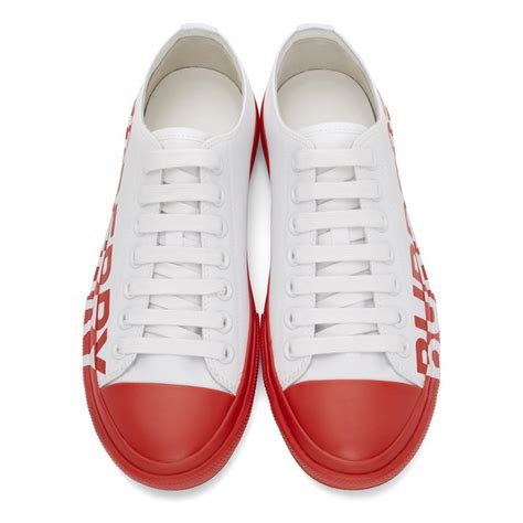 red and white burberry shoes|Burberry shoes prices.